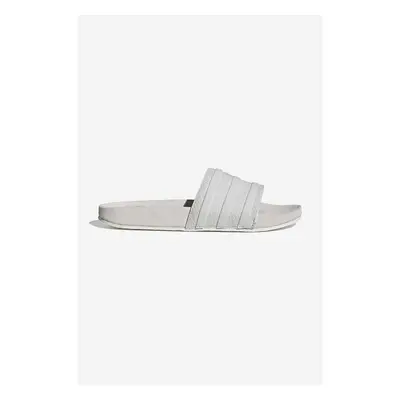 Kožené pantofle adidas Originals Adilette šedá barva, FZ6450-grey 84016244