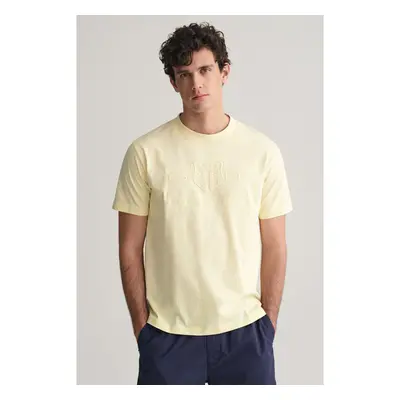 TRIČKO GANT REG TONAL SHIELD SS T-SHIRT YELLOW SHINE 92707378