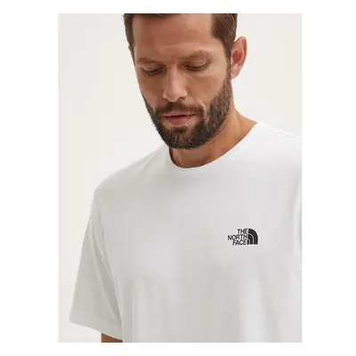 Tričko The North Face M S/S Simple Dome Tee bílá barva, s potiskem, 91793433