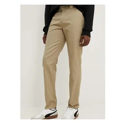 Kalhoty Dickies pánské, béžová barva, přiléhavé, 872.KHK-KHAKI 87952684