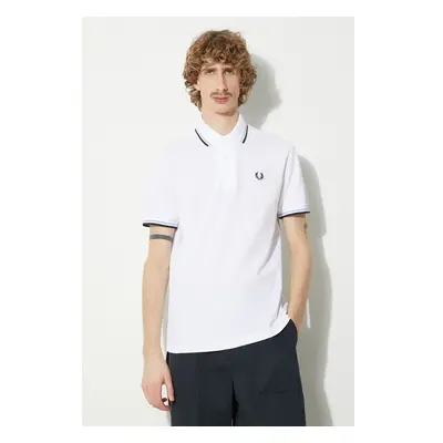 Bavlněné polo tričko Fred Perry Twin Tipped Shirt béžová barva, s 90598427