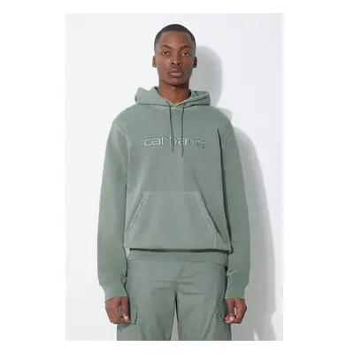 Bavlněná mikina Carhartt WIP Hooded Duster Sweat pánská, zelená barva, 91607138