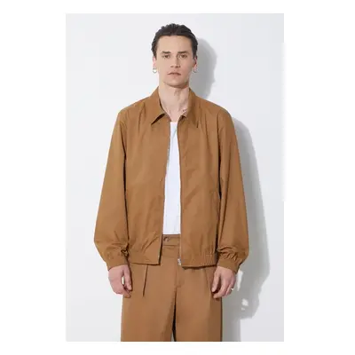 Bunda A.P.C. blouson gilbert pánská, hnědá barva, přechodná, COGXS 91782991