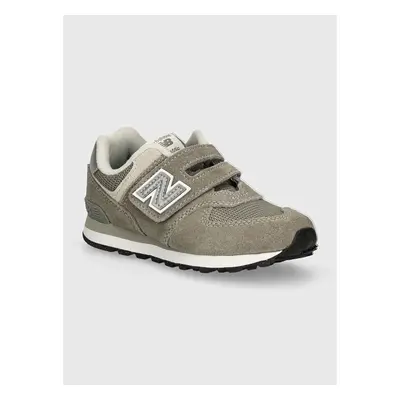 Dětské sneakers boty New Balance 574 šedá barva, PV574EVG 94647079