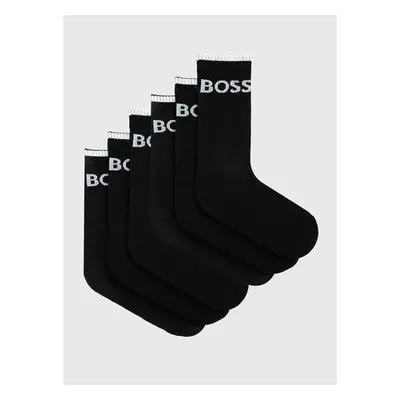 Ponožky BOSS 6-pack pánské, černá barva, 50510168 84579074