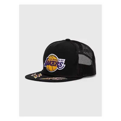 Kšiltovka Mitchell&Ness NBA LOS ANGELES LAKERS černá barva, s aplikací 92013466