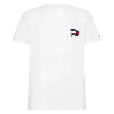 Tommy Hilfiger T-shirt - WAVY FLAG CASUAL TEE white 95272340