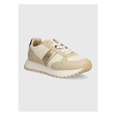 Dětské sneakers boty Tommy Hilfiger béžová barva, T3A9-33548 95601303