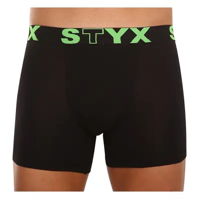 Pánské boxerky Styx long sportovní guma černé (U962) 44020385