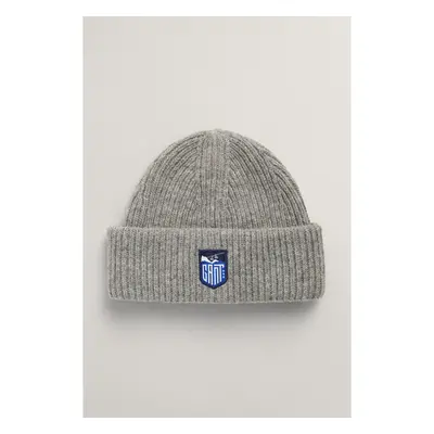 ČEPICE GANT ALPINE BADGE BEANIE GREY MELANGE 85386187