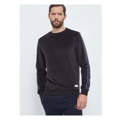 Mikina Tommy Hilfiger černá barva, s aplikací 86540580