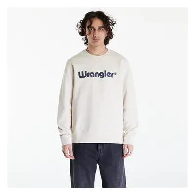 Mikina Wrangler Logo Crew Sweat Vintage White L 89760696