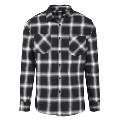 URBAN CLASSICS Checked Flanell Shirt 6 - black/white 44612123