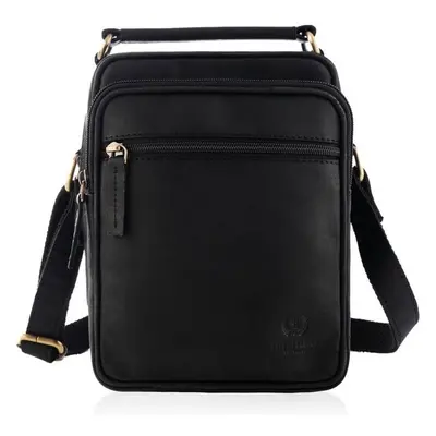 Kabelky od Hraběnky Praktická crossbody taška na rameno; černá hladká 75381875