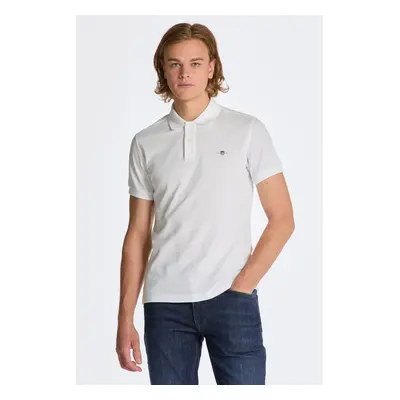 POLOKOŠILE GANT SLIM SHIELD SS PIQUE POLO WHITE 84605948