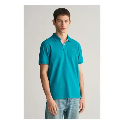 POLOKOŠILE GANT REG CONTRAST PIQUE SS RUGGER OCEAN TURQUOSIE 91881713