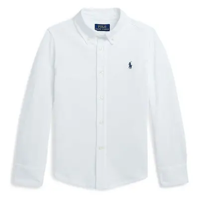 Dětská bavlněná košile Polo Ralph Lauren bílá barva, 322914506002 94306228