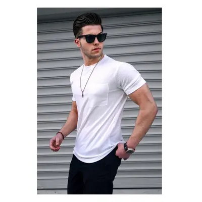 Madmext White Basic Knitwear T-Shirt 91290620