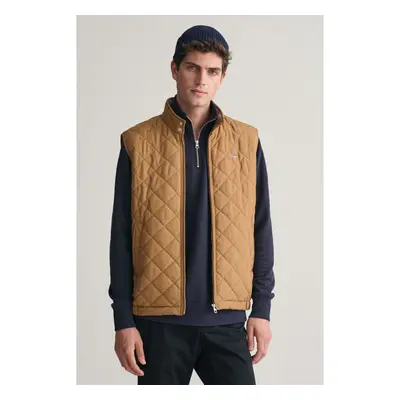 VESTA GANT QUILTED WINDCHEATER VEST ROASTED WALNUT 93464179