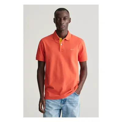 POLOKOŠILE GANT REG CONTRAST PIQUE SS RUGGER BURNT ORANGE 91881715