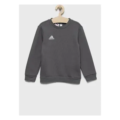 Dětská mikina adidas šedá barva, hladká 72245243