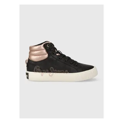 Dětské sneakers boty Pepe Jeans černá barva 84461715