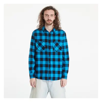 Košile Urban Classics Checked Flanell Shirt Black/ Blue S 87315805