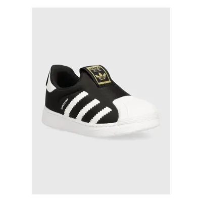 Dětské sneakers boty adidas Originals SUPERSTAR 360 černá barva 91845281