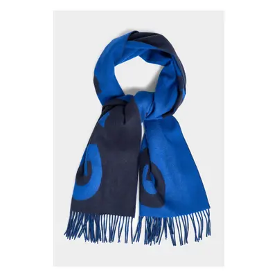 ŠÁLA GANT GRAPHIC JACQUARD WOVEN SCARF EVENING BLUE 84705817