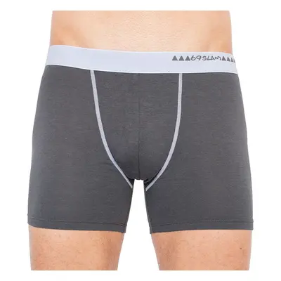 Pánské boxerky 69SLAM fit bamboo dark grey (MBWDG-BB) 50963770