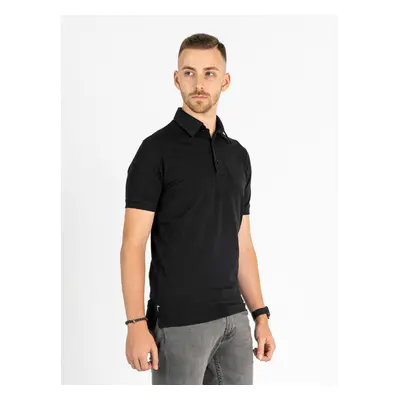 TallGuys Pánská rozstřižená polokošile | Deep black | VÝPRODEJ 88792739