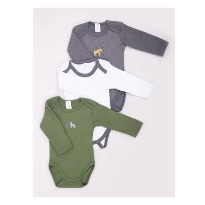 Yoclub Kidss Long Sleeve Bodysuits 3-Pack BOD-0203C-A23D 90269432