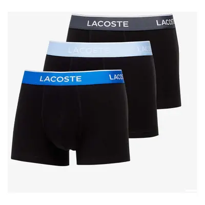 Boxerky LACOSTE Trunk 3 Pack Black/ Blue 91957254