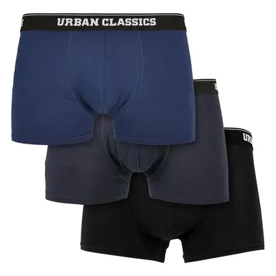 Urban Classics Organické boxerky 3-balení tmavě modré+námořnické+černé 89521948