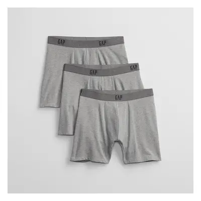 Boxerky GAP Boxer Brief 3-Pack Heather Grey M 91764290