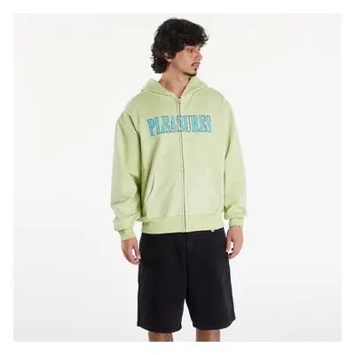 Mikina PLEASURES Onyx Zip Up Hoodie Faded Lime S 92321661