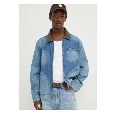 Džínová bunda Levis pánská, přechodná, oversize, A8635 92927998