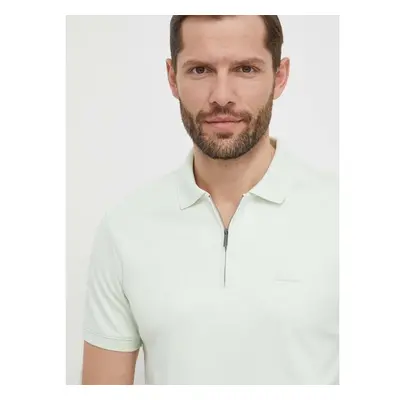 Bavlněné polo tričko Calvin Klein béžová barva, K10K112754 89964898