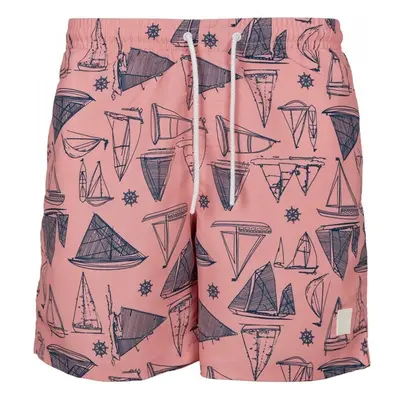 Pánské koupací šortky Urban Classics Pattern Swim Shorts - yacht aop 53189563