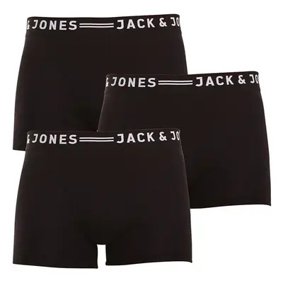 3PACK pánské boxerky Jack and Jones černé (12081832 - black/black) 62382747