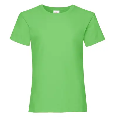 Valueweight Fruit of the Loom Girls Green T-shirt 85650527