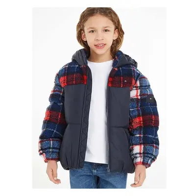 Dětská bunda Tommy Hilfiger tmavomodrá barva 86541090