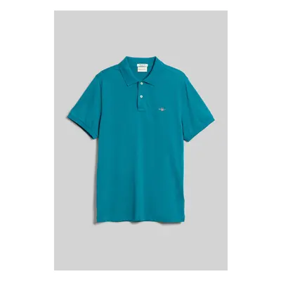 POLOKOŠILE GANT REG SHIELD SS PIQUE POLO OCEAN TURQUOSIE 90156457