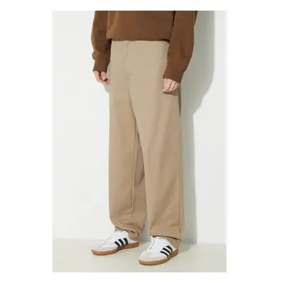 Kalhoty Carhartt WIP Calder Pant pánské, béžová barva, jednoduché, 90914998