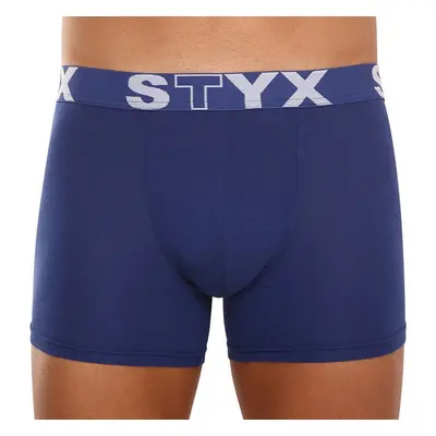 Pánské boxerky Styx long sportovní guma tmavě modré (U968) 48477408