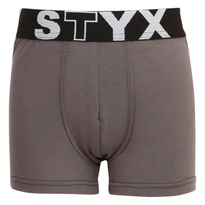 Dětské boxerky Styx sportovní guma tmavě šedé (GJ1063) 6-8 let 66713089