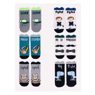 Yoclub Kidss Boys Cotton Socks 6-Pack SKA-0108C-AA0B 69827875