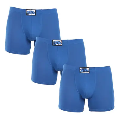 3PACK pánské boxerky Styx long klasická guma modré (3F1167) 90433799