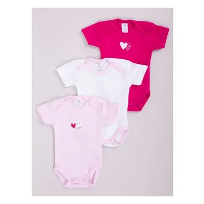 Yoclub Kidss Bodysuits With Hearts 3-Pack BOD-0503G-A23K 89207964