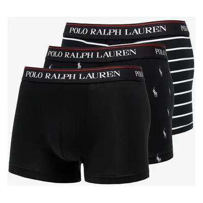 Boxerky Polo Ralph Lauren 3Pack Classic Trunk Black/ White M 87308745